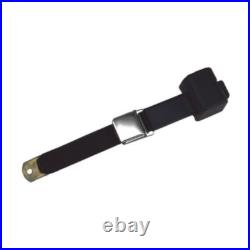 2 Point Retractable Lap Seat Belt Lift Buckle / Black
