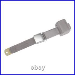 2 Point Retractable Lap Seat Belt Lift Buckle / Gray 2 Point Retractable Lap Seat Belt Lift Buckle / Gray