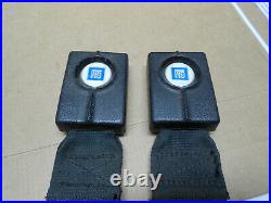 2 Real 1969 Corvette Org Female Latch Seat Belts 1st Design Plastic Buckles Ncrs