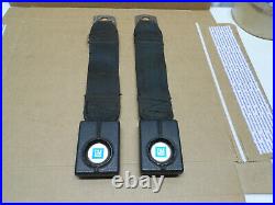 2 Real 1969 Corvette Org Female Latch Seat Belts 1st Design Plastic Buckles Ncrs