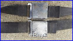 2 Sets 1960's Irving Irvin Air Chute IC-8000 Seat Belt Buckle & Male WithStraps