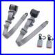 2_Sets_Gray_3_Point_Car_Front_Seat_Belt_Buckle_Kit_Retractable_Safety_Straps_01_uir
