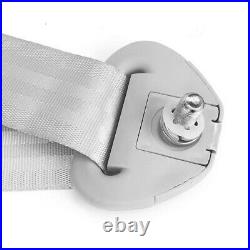 2 Sets Gray 3 Point Car Front Seat Belt Buckle Kit Retractable Safety Straps 2 Sets Gray 3 Point Car Front Seat Belt Buckle Kit Retractable Safety Straps
