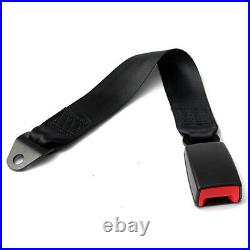 2 Sets Gray 3 Point Car Front Seat Belt Buckle Kit Retractable Safety Straps 2 Sets Gray 3 Point Car Front Seat Belt Buckle Kit Retractable Safety Straps