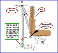 2 Sets Gray 3 Point Car Front Seat Belt Buckle Kit Retractable Safety Straps 2 Sets Gray 3 Point Car Front Seat Belt Buckle Kit Retractable Safety Straps