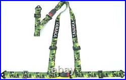 2 X Tanaka Buggy Series Universal Camouflage 3 Point Buckle Seat Belt Harness