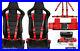 2_X_Tanaka_Universal_Red_4_Point_Ez_Release_Buckle_Racing_Seat_Belt_Harness_New_01_ip