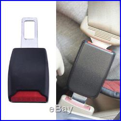 2pcs Universal Car Seat Belt Plug Buckle Safety Clip Extender Alarm Canceller
