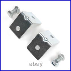 2pt Black Retractable Airplane Buckle Lap Seat Belt with Anchor Hardware SafTboy
