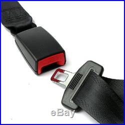 2x Red 3 Point Universal Type Accessories Car SUV Seat Safety Belt Buckle Kit