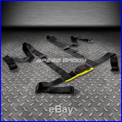 2x Type-r Black Racing Seat+4-point Black Buckle Belt+bracket For 92-99 Bmw E36