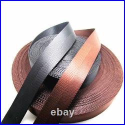 38mm Nylon Herringbone Weave Webbing Strap Tape Bag Straps Seat Belt Black/Brown