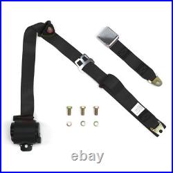 3Pt Black Retractable Seat Belt Airplane Buckle Each SafTboy STBSB3RABK v8 rod