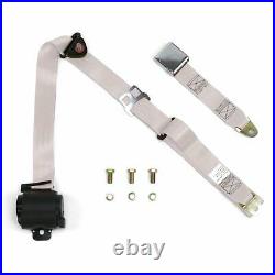 3Pt Off White Retractable Seat Belt Airplane Buckle Each RAOW