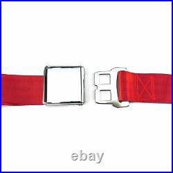 3Pt Red Retractable Seat Belt Airplane Buckle Each SafTboy STBSB3RARD truck