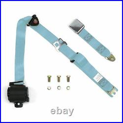 3Pt Sky Blue Retractable Seat Belt Airplane Buckle Each STBSB3RASB seatbelt