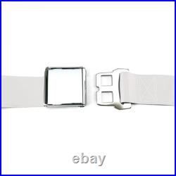 3Pt White Retractable Seat Belt Airplane Buckle Each SafTboy STBSB3RAWT hot