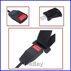 3 Point Adjustable Car Seat Belt Bolt Extension Belt Buckle Strap Safety Buckle