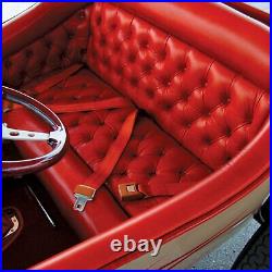 3pt Bench Seat Belt Conversion/Replacement Red Retractable Standard Buckle Ea