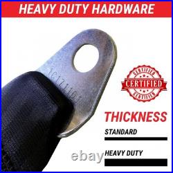 3pt Bench Seat Belt Conversion/Replacement Red Retractable Standard Buckle Ea