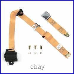 3pt Retractable Peach Safety Seat Belt Airplane Lift Buckle Interior Car Each V8