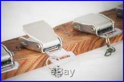 4 Aircraft Belt Buckle Key Rack Key Storage from Upcycled Aviation Seat Belts