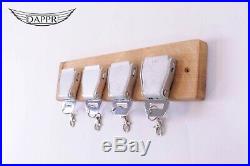 4 Belt Buckle Key Rack Straight Oak- Storage Aviation Seat Belts