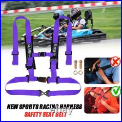 4 Point 2 Racing Harness Seat Belt Buckle Purple For UTV ATV Sand Rail RZR X3