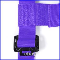 4 Point 2 Racing Harness Seat Belt Buckle Purple For UTV ATV Sand Rail RZR X3