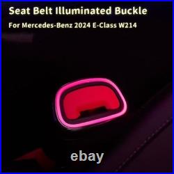 64Color Car Seat Belt Buckle Ambient Light For Benz W214 E-class Decorative Lamp