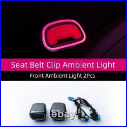 64Color Car Seat Belt Buckle Ambient Light For Benz W214 E-class Decorative Lamp