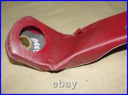 75 1975 Cadillac Deville RIGHT FRONT DOUBLE SEAT BELT RECEIVERS BUCKLES RED GM