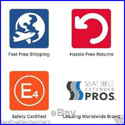 7 Long Seat Belt Extender 1 Buckle Tongue Beige E4 Safety Certified