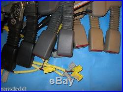 7 OEM Pieces HONDA SEAT BELT BUCKLE PRE TENSIONER LH Driver Black Gray Tan USED