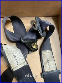 86 Subaru Brat Seat Belt Set Blue OEM