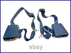 88-94 GMC Sierra Chevy Suburban Tahoe Seat Belt Retractor Buckle Set OEM BLUE
