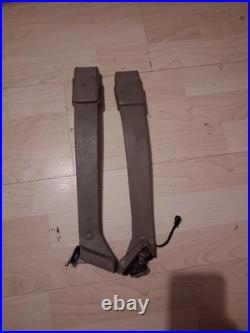 88-98 Chevy GMC OBS Seat Belt Buckle Latch Pair Tan Silverado Sierra Bucket OEM