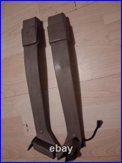 88-98 Chevy GMC OBS Seat Belt Buckle Latch Pair Tan Silverado Sierra Bucket OEM