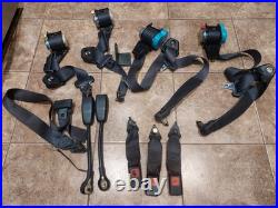 90-93 Acura Integra GSR OEM Interior Front & Rear Complete Seat Belts & Buckles