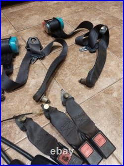 90-93 Acura Integra GSR OEM Interior Front & Rear Complete Seat Belts & Buckles
