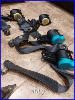 90-93 Acura Integra GSR OEM Interior Front & Rear Complete Seat Belts & Buckles
