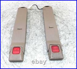 90-95 Toyota 4Runner Driver Passenger Front Seat Belt Buckle Pair OEM TAN DAMAGE