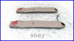 90-95 Toyota 4Runner Driver Passenger Front Seat Belt Buckle Pair OEM TAN DAMAGE