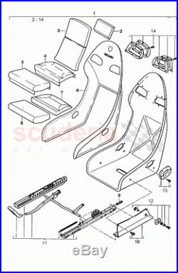 911 996 GT2 GT3 fastening seat belt buckle Recaro bucket 99652192790 Porsche 993