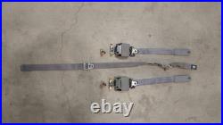 92-96 Ford F150 SUPER CAB Rear Back Seat Belt Buckle Retractor Set Grey