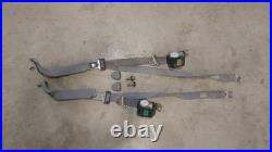 92-96 Ford F150 SUPER CAB Rear Back Seat Belt Buckle Retractor Set Grey