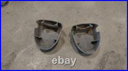 92-96 Ford F150 SUPER CAB Rear Back Seat Belt Buckle Retractor Set Grey