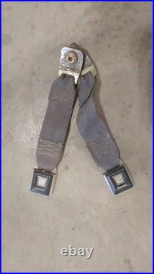 92-96 Ford F150 SUPER CAB Rear Back Seat Belt Buckle Retractor Set Grey