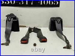 97-02 Jeep Wrangler TJ Rear Seat Belt Set Buckle With Bolts COMPLETE CC 3C