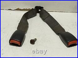 97-02 Jeep Wrangler TJ Rear Seat Belt Set Buckle With Bolts COMPLETE CC 49